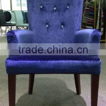 Luxury antique fabric dinning chair with many color best price high quality