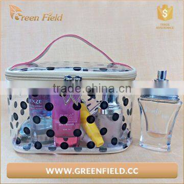 2017 Factory OEM clear pvc transparent cosmetic bag for promotion