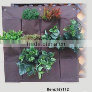 Reusable Hydroponic Polyster Material and Pots Type Living Wall Pocket Planter Vertical Garden photo-2