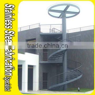 Aluminum Handrails Integral Sell Small Outdoor Spiral Staircase