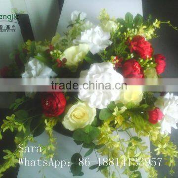 Artifical Silk Flowers Flower Arrangement for Wedding Table Centerpieces photo-5