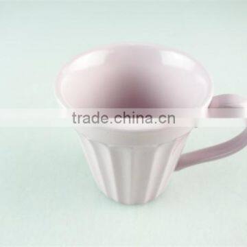 Stock Pink Color Mug,glazed Mug,ceramic Coffee Mug With Handle photo-2
