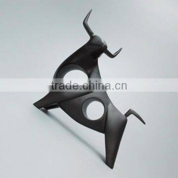 Resin Matt Black Interior Decorative Bull Statue photo-2