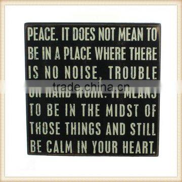 Home Decor Chalkboard Wooden Sign