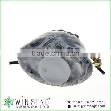 Promotional Gift Money Pattern With Bag Shape Ceramic Saving Bank photo-6