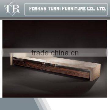Luxury Long Wooden TV Stand With Luxury Marble Top photo-2