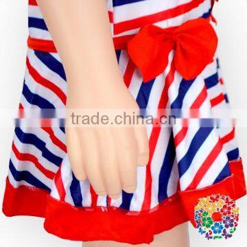 Children Stripe Patterns Halter Swim Dresses For Girls Kids Lovely Bikini Girls Swimwear photo-5