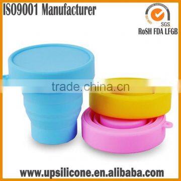 travel camping folding cup silicone 2014 new foldable collapsible camping cup