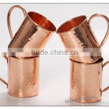 Moscow Mule Hammered Copper Mug With Copper Handle photo-2