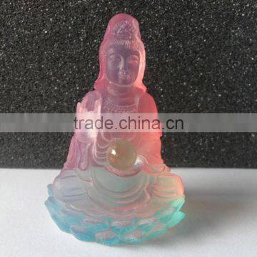 Clear Resin Kuanyin Figurine Decoration photo-3