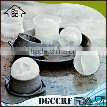 2-Piece Sphere Ice Ball Mold Plastic Ice Ball Maker photo-3