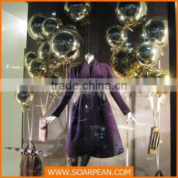 Window Display Custom Made Fashionable Advertising Decoration Mirror Silver Ball photo-4