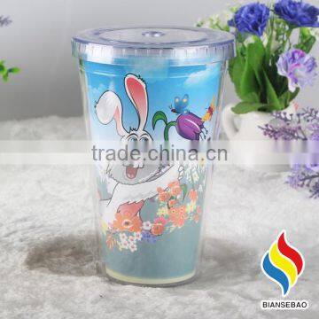 Sedex 4P 16oz double wall acrylic tumbler with paper insert