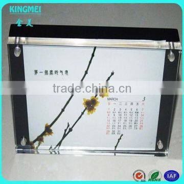 Clear Lovely Acrylic Photo Frame Acrylic Calendar Display Holder Tabletop Photo Frame photo-5
