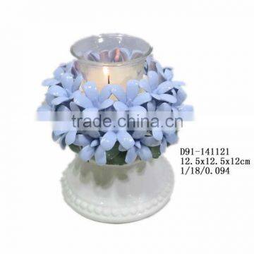 Ceramic flower shaped candle holder wholesale