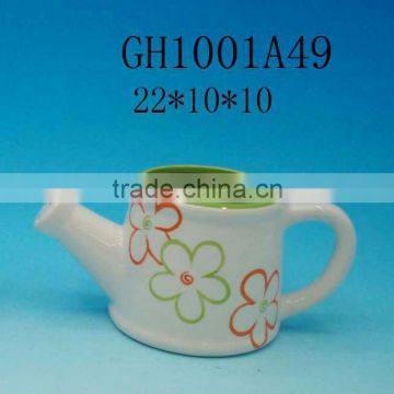 HANDPAINTING CERAMIC FLOWER WATER KETTLE 2 SIZE