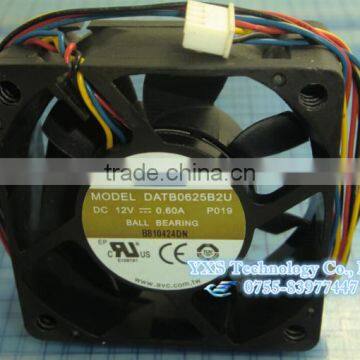 60*60*25mm DC12V 0.60A DATB0625B2U 6cm 4wire PWM Server Chassis Cooling Fans photo-3