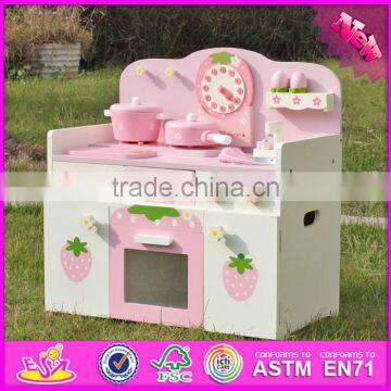 2016 New Design Preschool Home Play Wooden Strawberry Kitchen Set for Toddlers W10C148 photo-2
