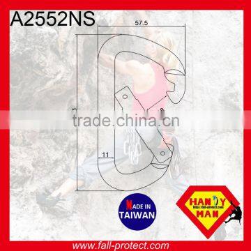 Straight Gate Mountain Climbing 28KN Aluminum Carabiner For Rescue photo-2