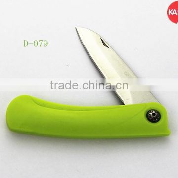 D-079 Stainless steel Folding Knife Single Blade Pocket Knife for vegetables and fruits