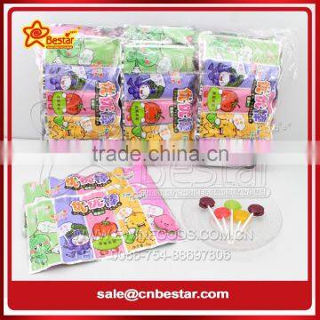 5 Fruit Flavors Sweet Lollipop