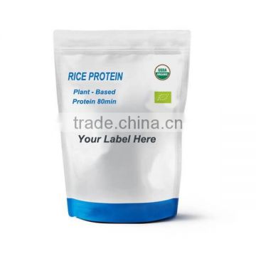 Organic Rice Protein Powder 80% Protein Gluten Free Soil Association Certified