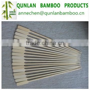 Manufacture flat bamboo food sticks