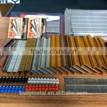 FACTORY SUPPLY 1216J, 1218J, 1220J, 1222J, 1225J NAILS SERIES STAPLES, CROWN 13.20MM 20GA