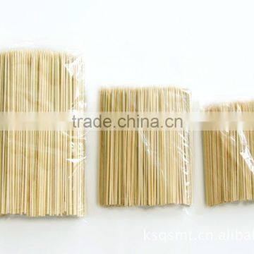 high quality natural bbq round bamboo skewers(sticks)