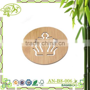 2016 aonong new design shape bamboo table cup coasters/mat hot sale