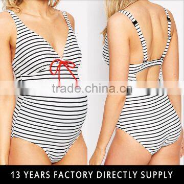 Sexy Stripes bikini maternity swimwear 2016 for women