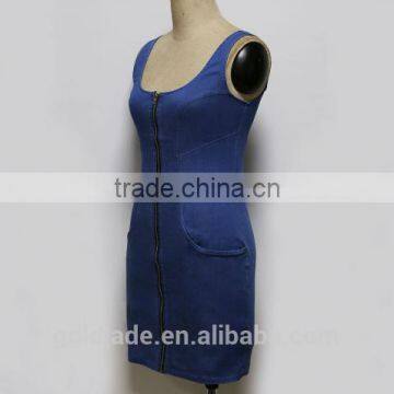 Denim Jeans Dress for Women Casual Dress Jeans ,blue Suspender Skirt Jeans Dress photo-5