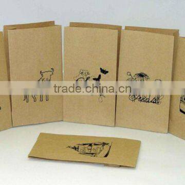 high quality greaseproof brown kraft paper bag for food