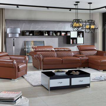Newest Modern Living Room Leather Sofa From Lizz Furniture