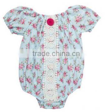 Boutique Baby Romper 2017 Wholesale Baby Girl Rompers Soft Design Baby Lace Ruffle Romper for Kids photo-2