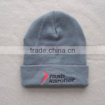 Windproof Striped Promotional Winter Polar Fleece Knitted Kids Hat photo-2