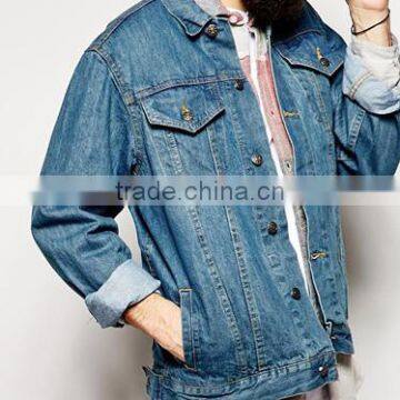 Denim Fashion Mens Winter Bomber Jacket Wholesale of Great Quality photo-4