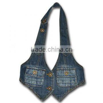 custom vest for kids high quality european fashion kids denim vest