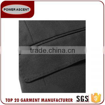 2017 Wholesale Custom Classic Style Regular Fit 2 Button Black Mens Suit photo-5