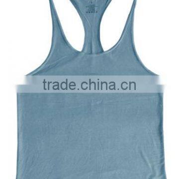 Cotton And Spandex Mens Blank Gym Tank Top photo-4