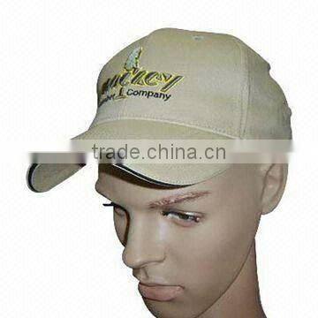 Promotional Plain Sandwich Baseball Cap with Embroidered Logo