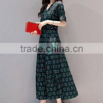 Z&M Women's 2017 New Fashion Dress Silk Dress Dress Dress photo-6