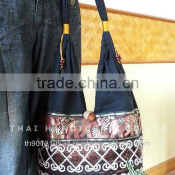 New Thai Silk Embroidered Handbag Tote Bag