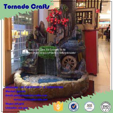 2017 Newly Shop Decoration Indoor Artificial Waterfall Rockery Waterfall Fountain photo-5