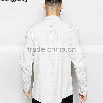 High Quality Men Long Sleeve Hemp Shirt Wholesale photo-2