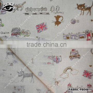 New Design Linen Fabric Fairy Cartoon Pattern Fabric photo-2