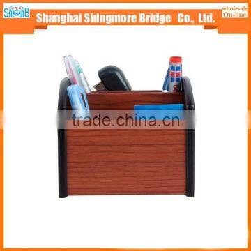  china shcool apparatus supplier hot wholesale high standard MDF wooden pen holder for office