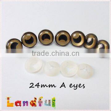 3D Gold Plastic Animal Eyes Moon Print for Plush Monster & Animal photo-2