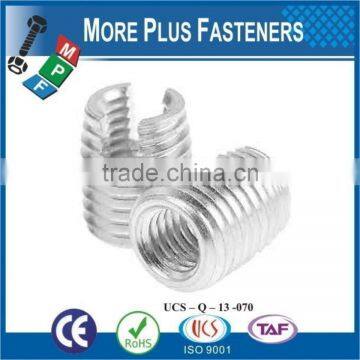 Made in Taiwan Stainless Steel Self Tapping Groove Pin Threaded Insert Threaded Nut For Plastic photo-3