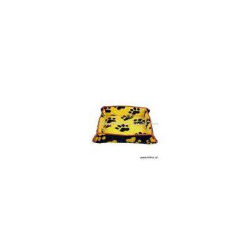 Sell Yellow Dog Bed with Black Claw Printing